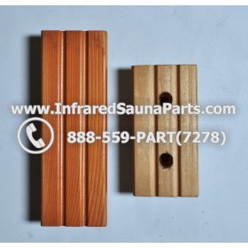 WOOD HANDLES + TOWEL HANDLES - HEMLOCK WOOD DOOR HANDLE STYLE 1 1