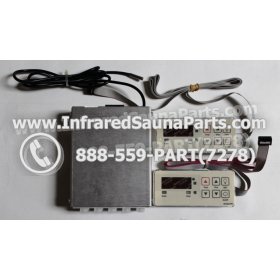 COMPLETE CONTROL POWER BOX WITH CONTROL PANEL - COMPLETE CONTROL POWER BOX EZE INFRARED SAUNA WITH TWO CONTROL PANEL 1