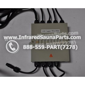 COMPLETE CONTROL POWER BOX 110V / 120V - COMPLETE CONTROL POWER BOX 110V / 120V FED INTERNATIONAL INFRARED SAUNA WITH 8 HEATER PLUGS v1 1