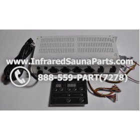 COMPLETE CONTROL POWER BOX WITH CONTROL PANEL - COMPLETE CONTROL POWER BOX HOTWIND INFRARED SAUNA STYLE 4 WITH ONE CONTROL PANEL 1