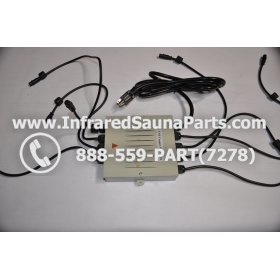 COMPLETE CONTROL POWER BOX 110V / 120V - COMPLETE CONTROL POWER BOX 110V / 120V BAMXSAUNA INFRARED SAUNA WITH 8 HEATER PLUGS v2 6