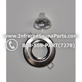 COMPLETE LIGHT ASSEMBLY 110V / 120V - COMPLETE LIGHT ASSEMBLY 1 HOUSING IN SILVER FINISH WITH 1 BULB 110V / 120V 1