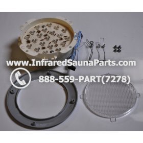 COMPLETE LIGHT ASSEMBLY 220V / 240V - COMPLETE LIGHT ASSEMBLY WITH BULB - 4 PIN CONNECTION 220V / 240V 6