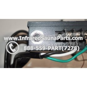 COMPLETE CONTROL POWER BOX 220V / 240V - COMPLETE CONTROL POWER BOX 220V / 240V WITH 7 CIRCUIT BOARD PINS  6 FEMALE PLUGS SAUNA KING INFRARED SAUNA 22