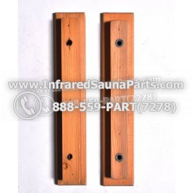 WOOD HANDLES + TOWEL HANDLES - HEMLOCK WOOD DOOR HANDLE STYLE 4 6