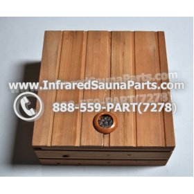 WOOD STEREO HOUSINGS - HEMLOCK WOOD STEREO COVER WITH LED LIGHT STYLE 1 1