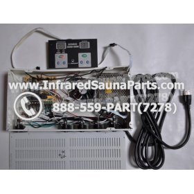 COMPLETE CONTROL POWER BOX WITH CONTROL PANEL - COMPLETE CONTROL POWER BOX GAIA INFRARED SAUNA STYLE 1 WITH ONE CONTROL PANEL 1
