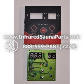 CIRCUIT BOARDS WITH  FACE PLATES - CIRCUIT BOARD WITH FACE PLATE WATERSTAR INFRARED SAUNA  06S064 1