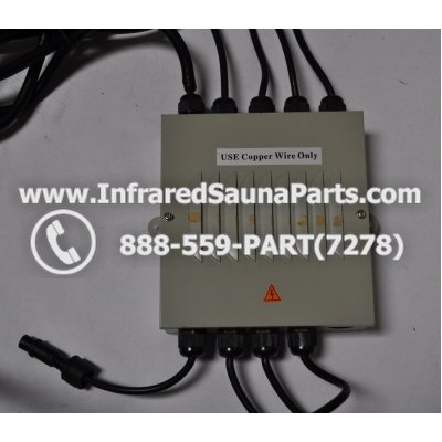 COMPLETE CONTROL POWER BOX 110V / 120V - COMPLETE CONTROL POWER BOX 110V / 120V BAMXSAUNA INFRARED SAUNA WITH 8 HEATER PLUGS v2 1