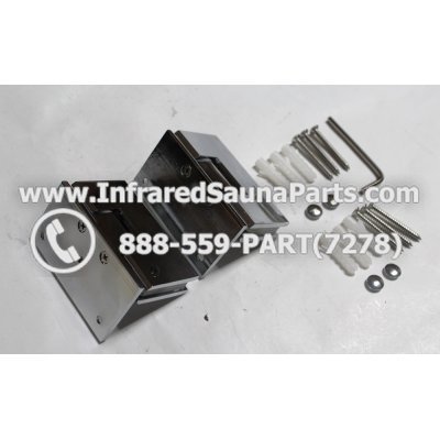 DOOR HINGES - GLASS DOOR HINGE STYLE 8 COMPLETE SET 1