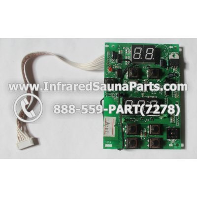 CIRCUIT BOARDS / TOUCH PADS - CIRCUIT BOARD TOUCHPAD FOR SUNLIGHT SAUNAS SELECT 7 BUTTONS 1